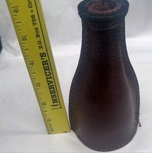 Brown Leather Bottle Cover